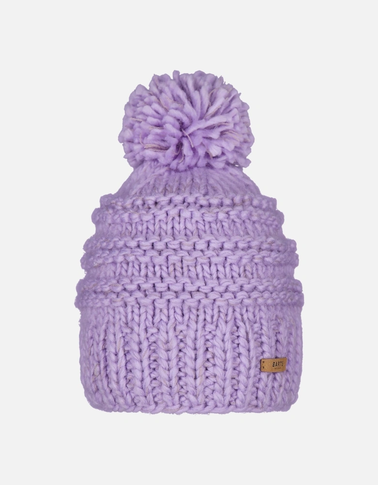 Womens Jasmin Classic Hand Knit Knitted Bobble Hat