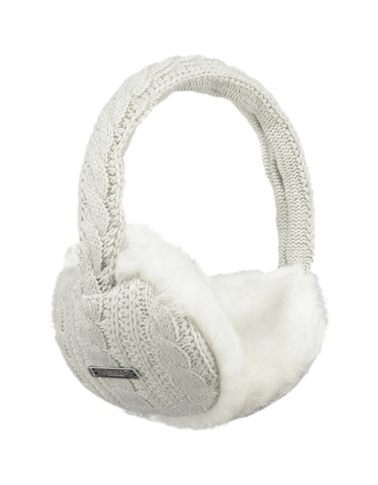 Womens Monique Faux Fur Cable Knit Ear Muffs Earwarmers