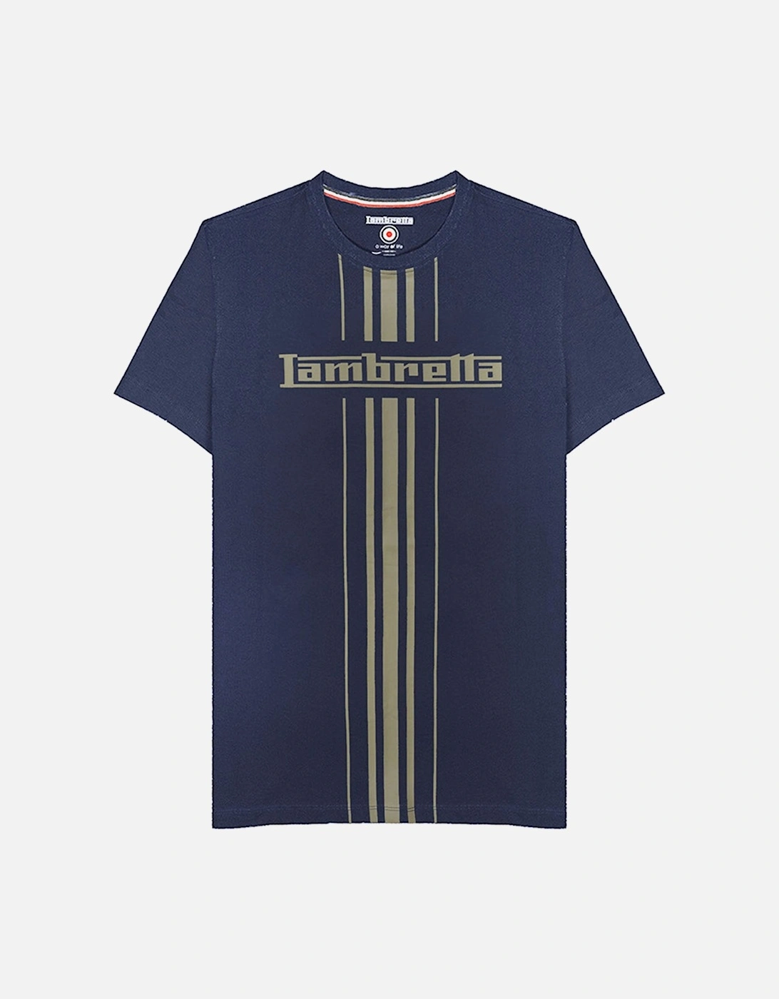 Stripe Print T-Shirt - Navy, 5 of 4