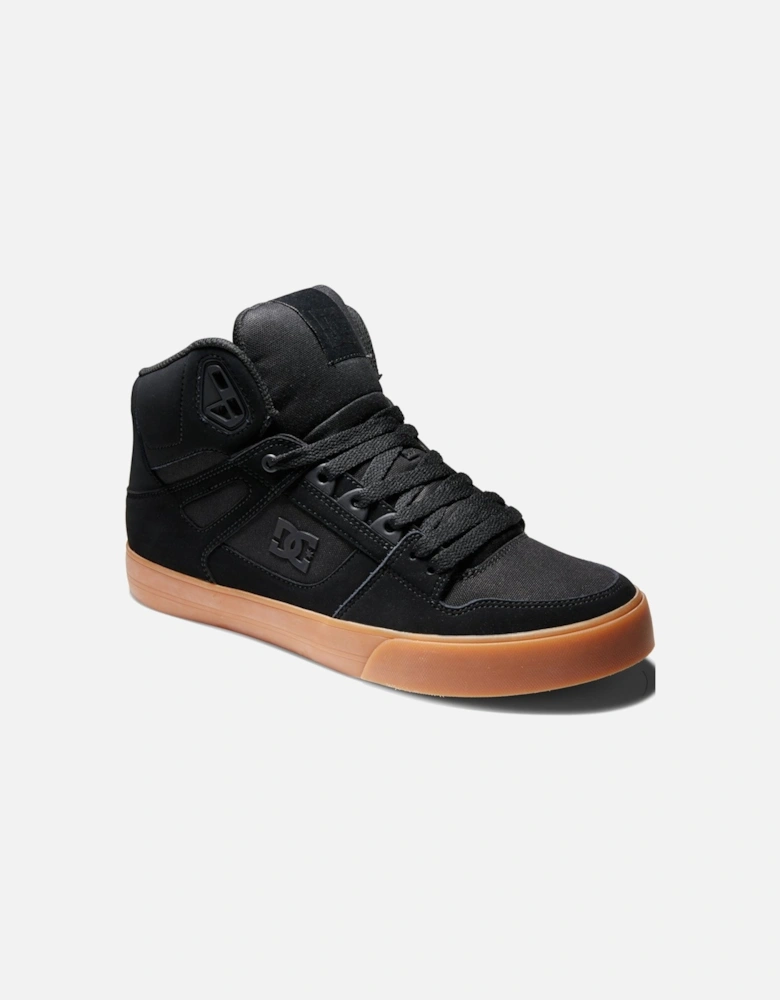 Mens Pure High Leather High Top Trainers