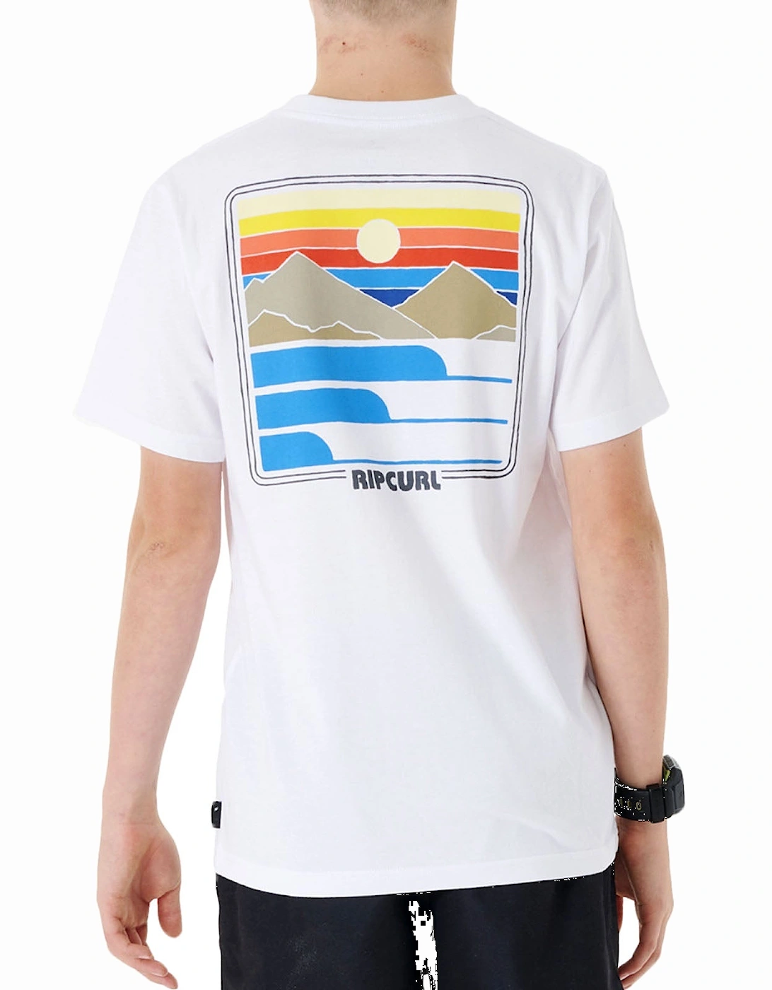 Rip Curl Kids Surf Revival Sunset Crew Neck T-Shirt, 10 of 9