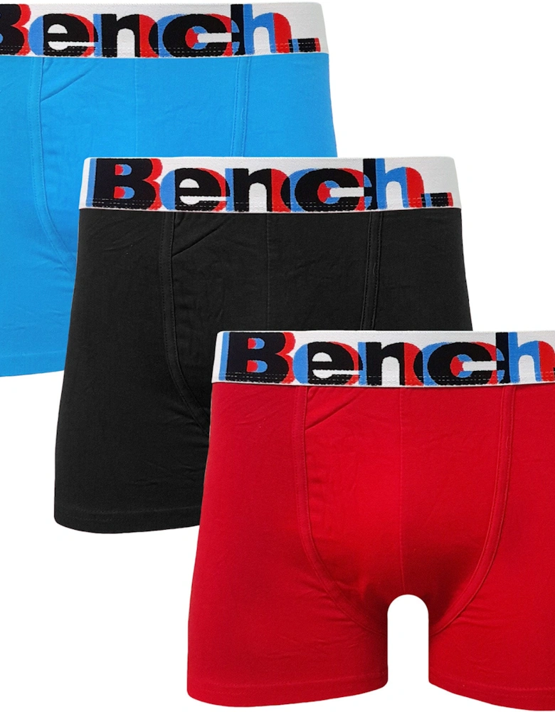 Mens Bowden 3 Pack Boxer Shorts - Assorted