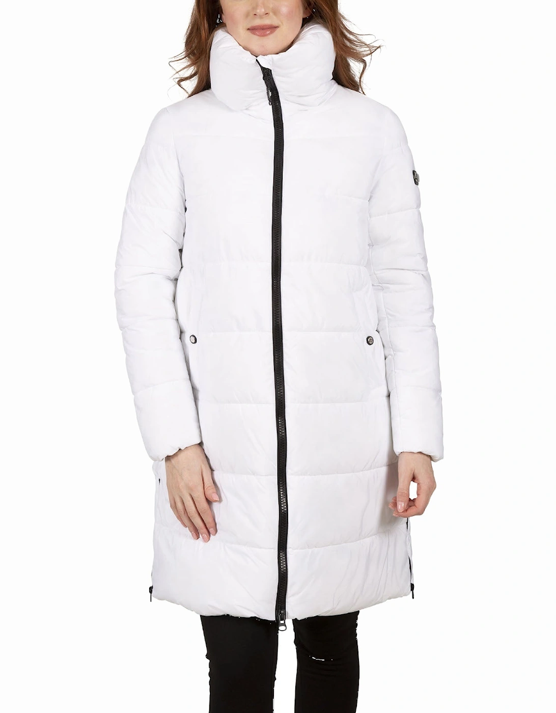 Womens Faith Long Deep Collar Jacket, 17 of 16