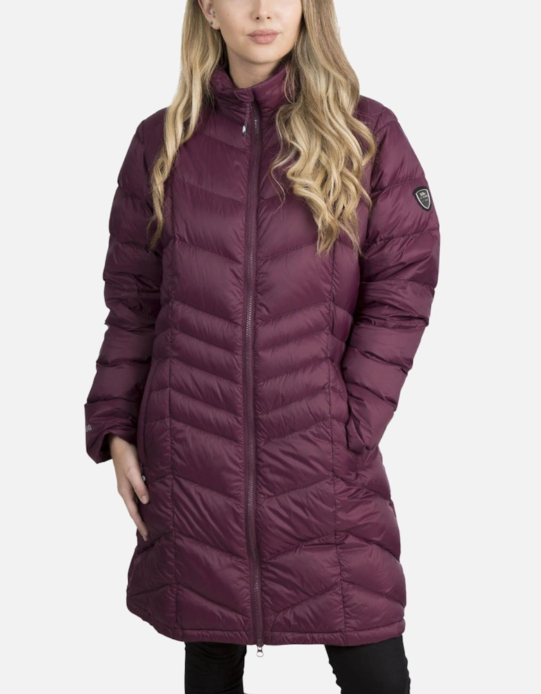 Womens Micaela Lightweight Long Down Jacket