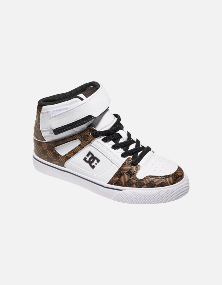 Pure Hi SE High Top Kids Faux Leather Trainers
