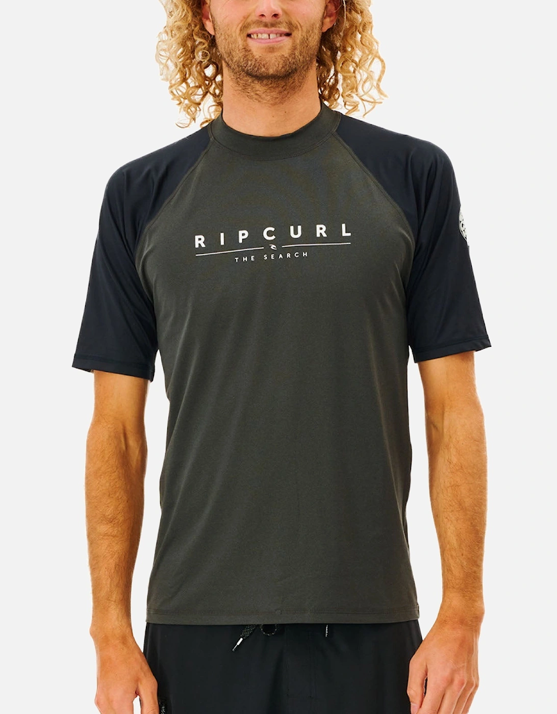 Rip Curl Mens Shockwaves Short Sleeve UV Protect T-Shirt Rash Vest, 9 of 8