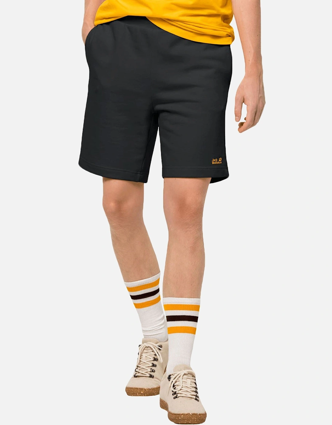 Mens Essential Sweat Shorts - Black, 5 of 4
