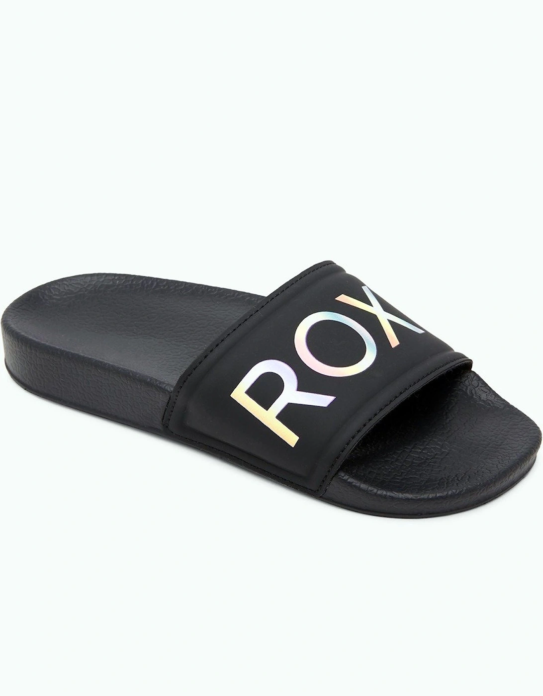 Girl's Roxy Kids Slippy Sandals Flip Flops Sliders - Black - Size, 11.5K
