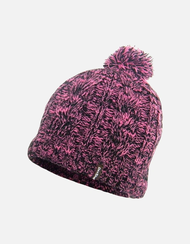 Womens Thermal Bobble Hat - Purple