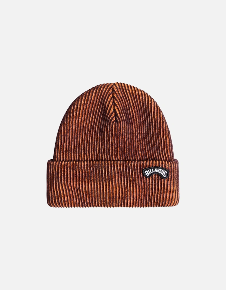 Mens Arch Patch Fine Knit Cuffed Beanie