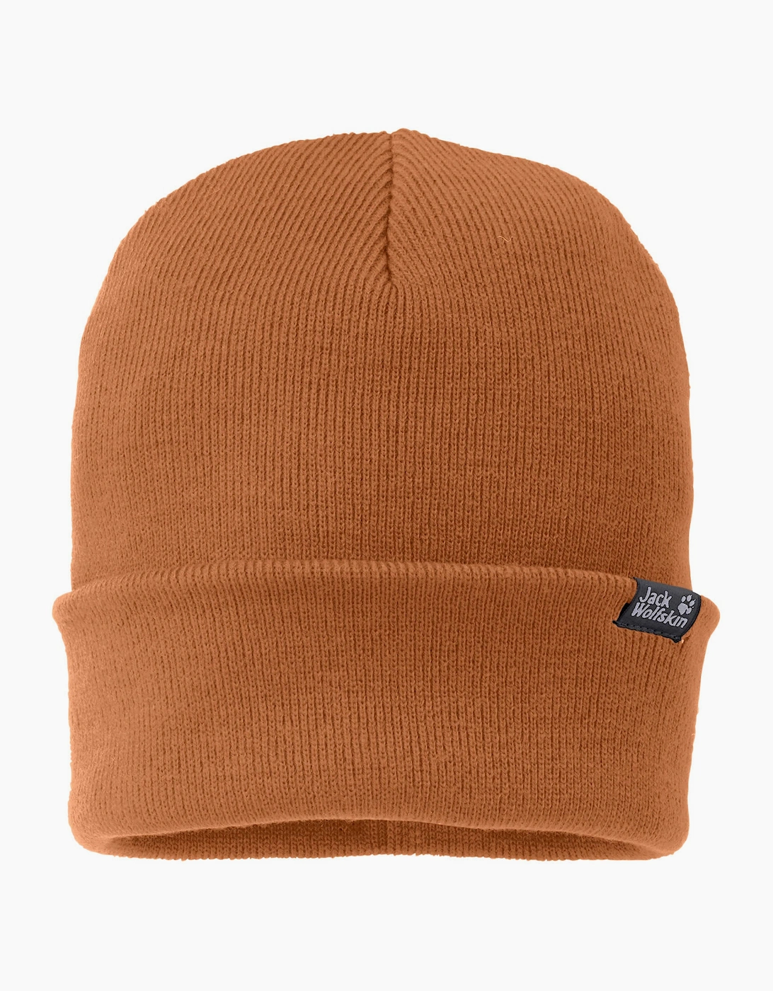 Jack Wolfskin Men's Jack Wolfskin Unisex Ribbed Fine Knit Cuffed Beanie Hat - Brown