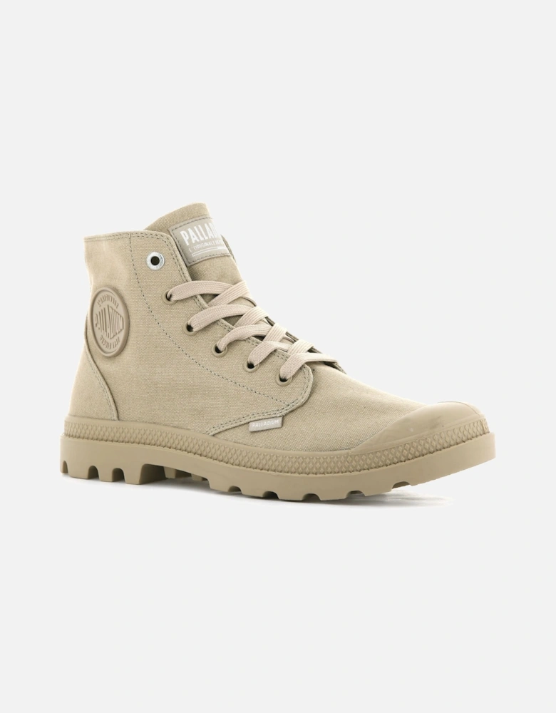 Unisex Mono Chrome Hi Top Vegan Canvas Boots