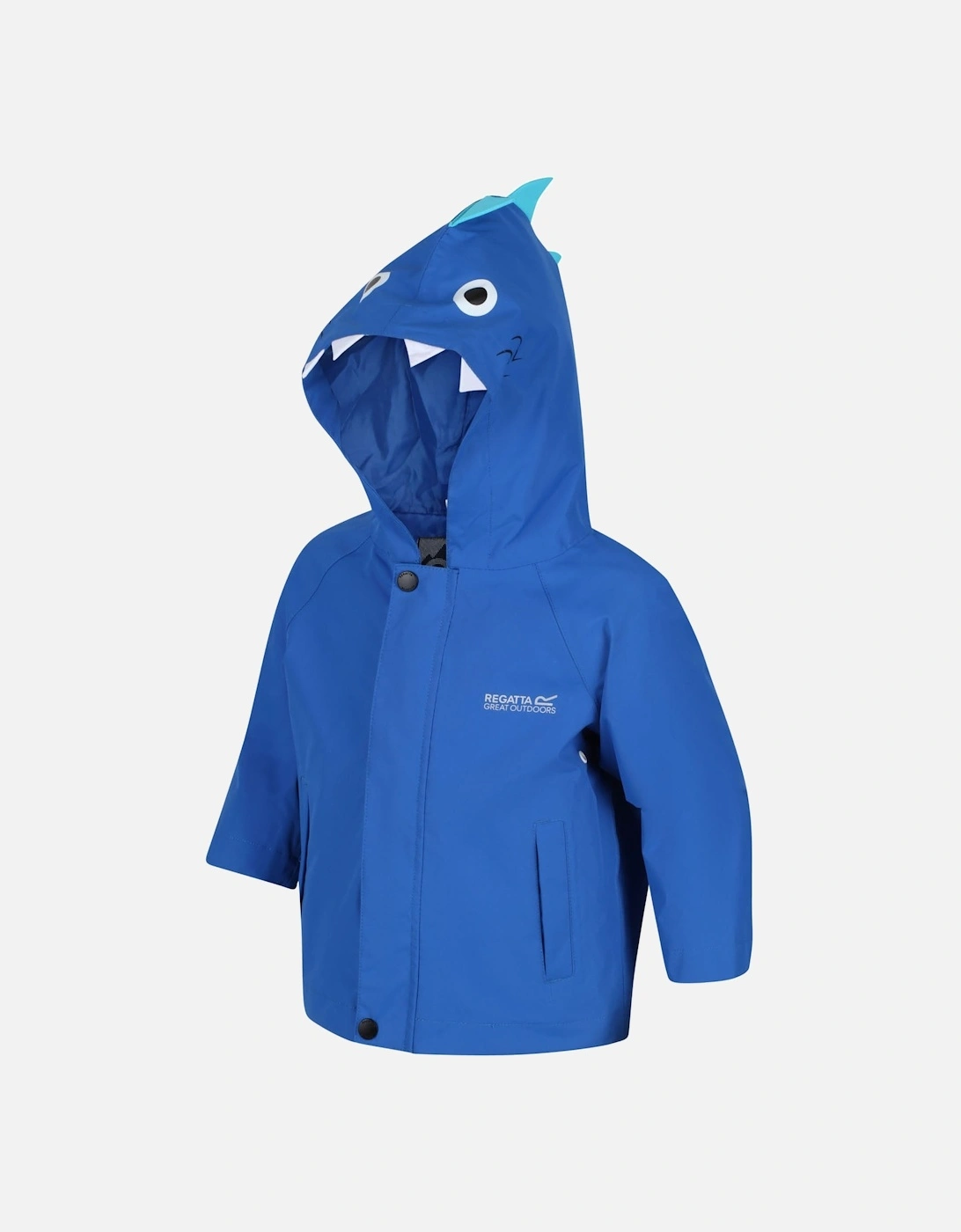 Kids Animal Print Hooded Waterproof Jacket