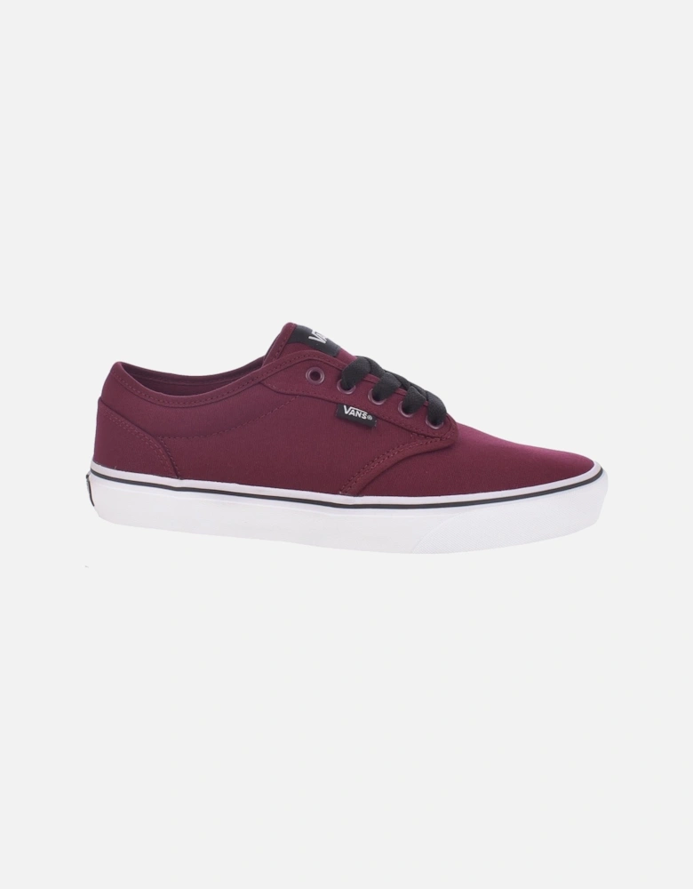 Mens Atwood Canvas Trainers - Oxblood/White