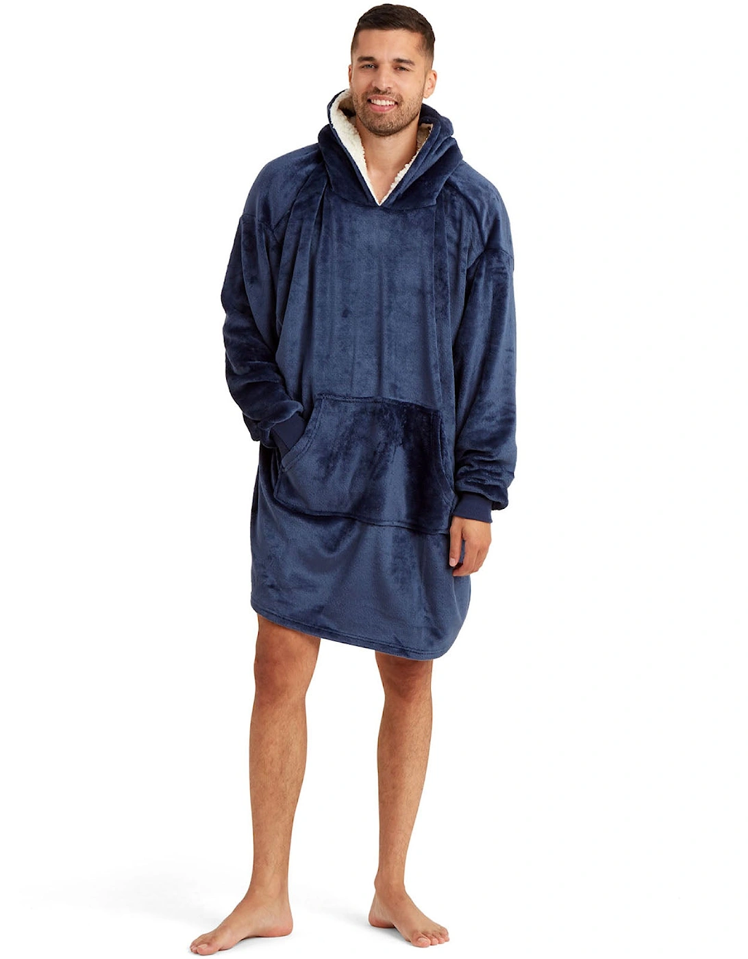 Sherpa Soft Oversized Hoodie Wearable Blanket, 2 of 1