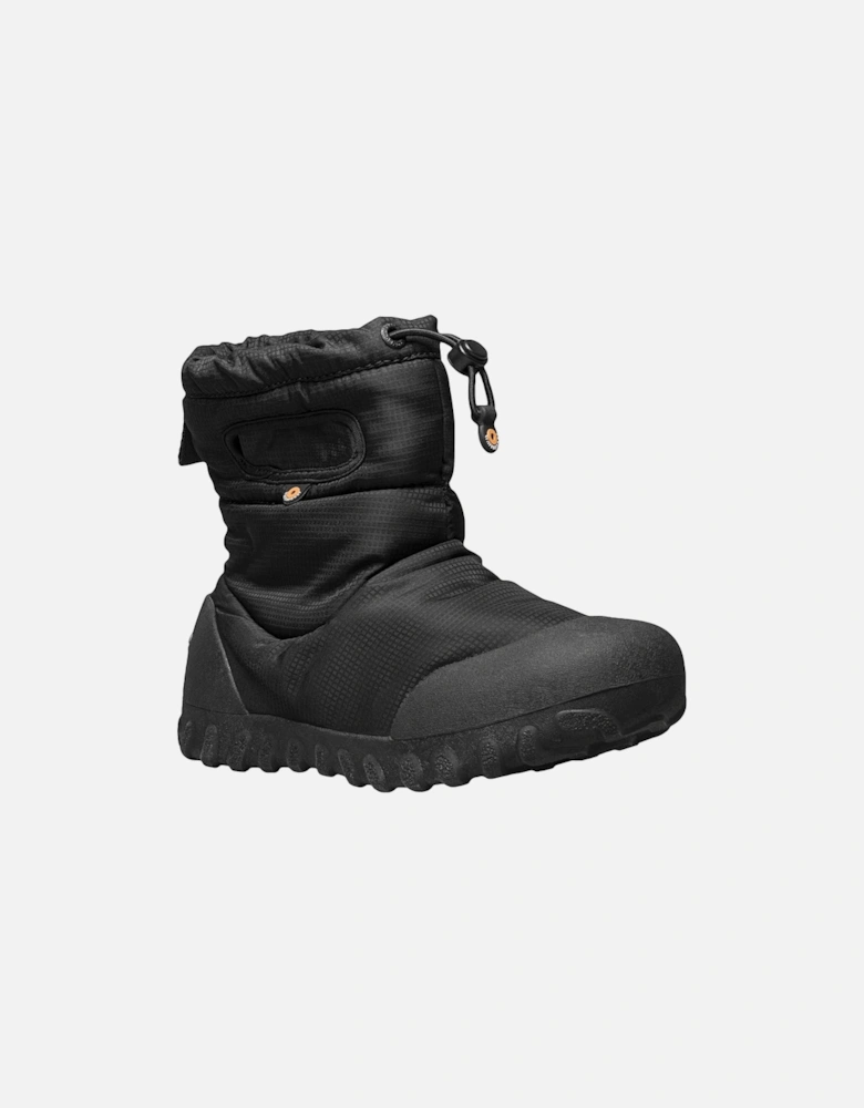 Kids B-Mock Snow Outdoor Insulated Waterproof Snow Boots - Black
