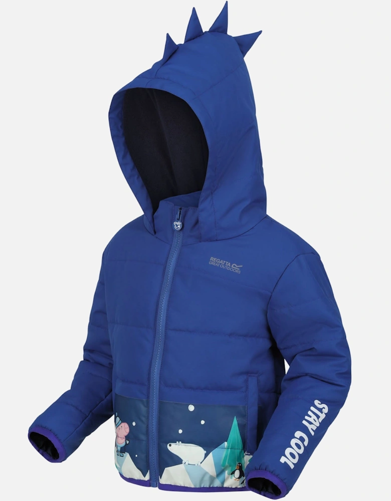 Kids Peppa Pig Padded Jacket - Space Blue