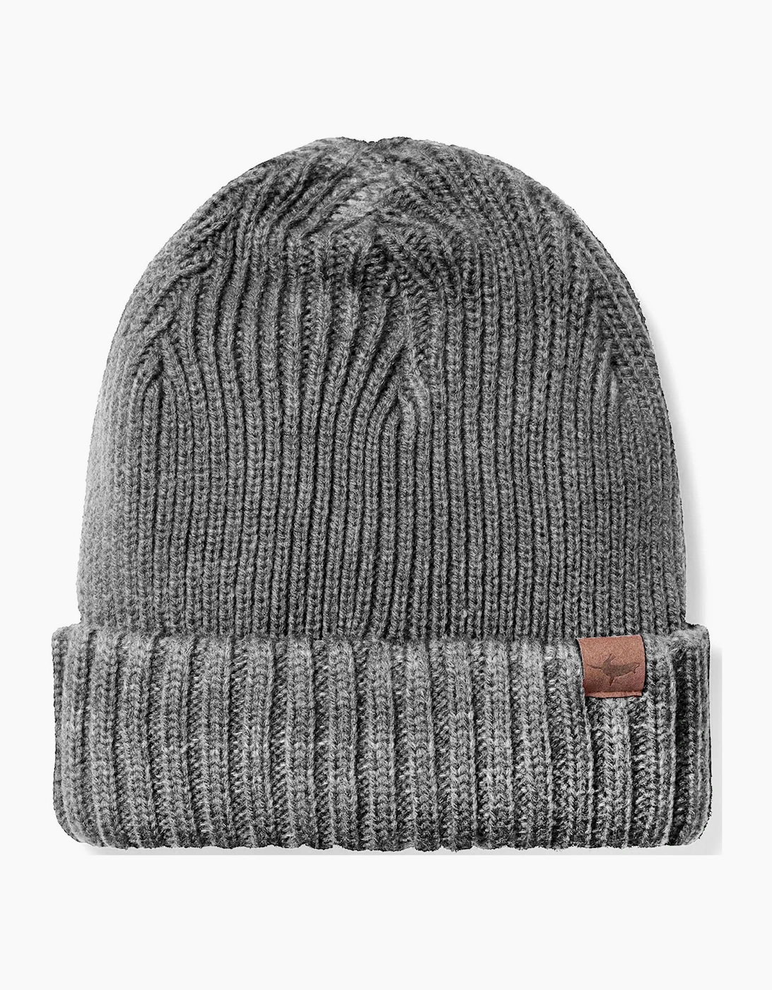Men's Sealskinz Bacton Waterproof Cold Weather Roll Cuff Beanie - Grey - Size: S/M
