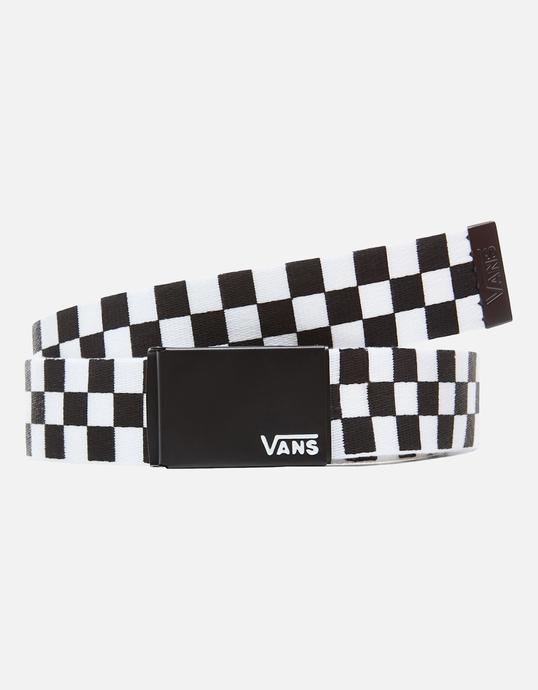 Mens Deppster II Web Belt - Black/White Checkerboard, 2 of 1