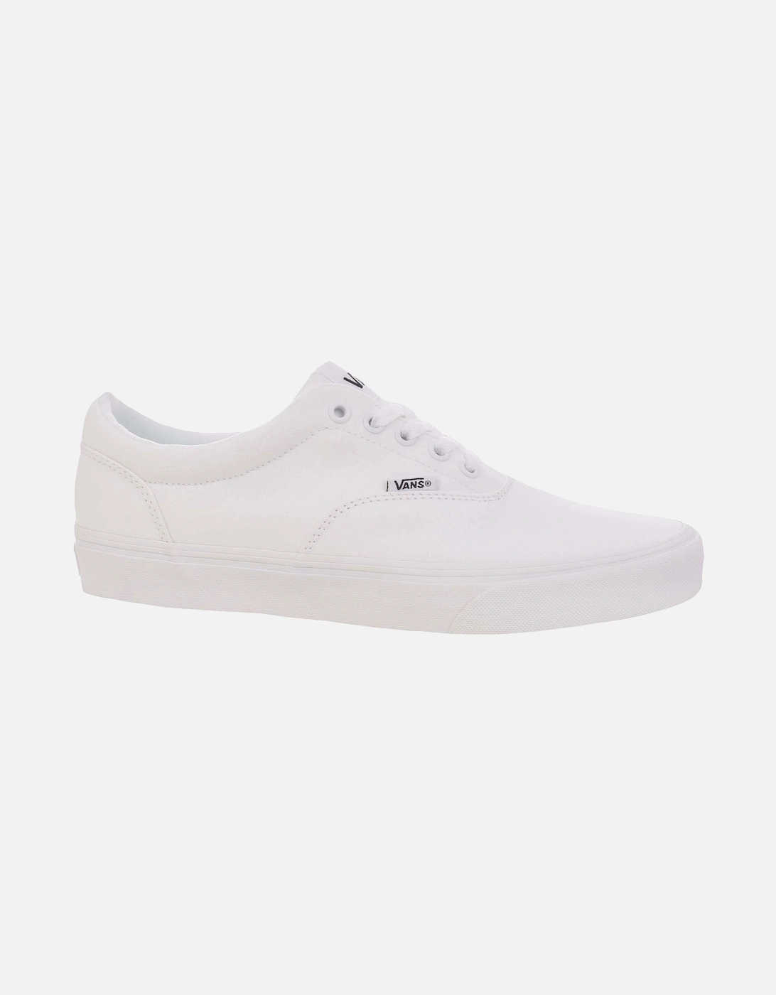Mens Doheny Canvas Trainers - Triple White, 5 of 4