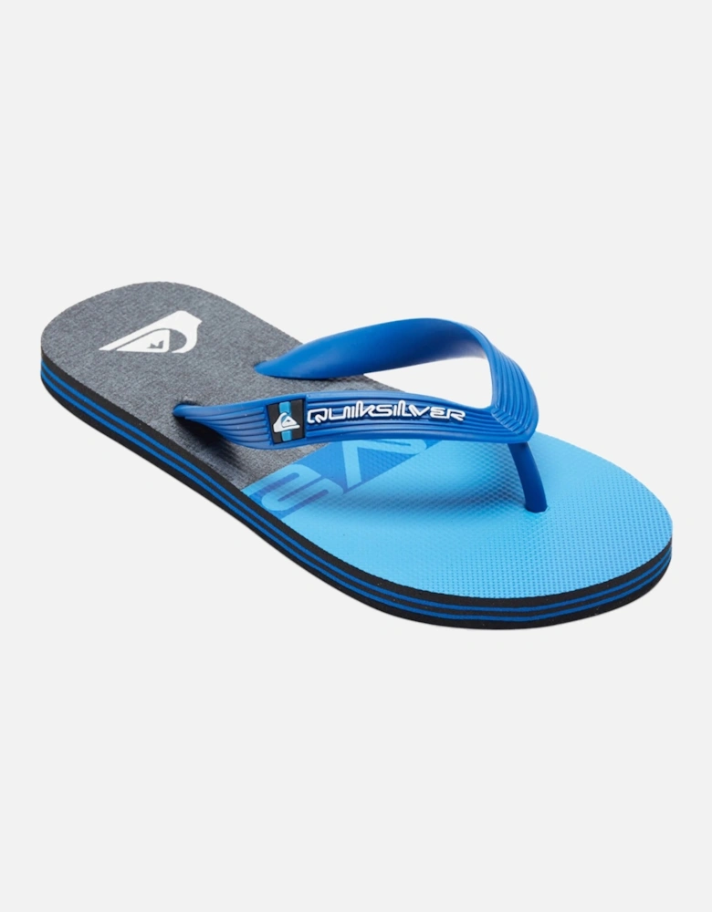 Kids Molokai Panel Flip Flops - Black/Blue