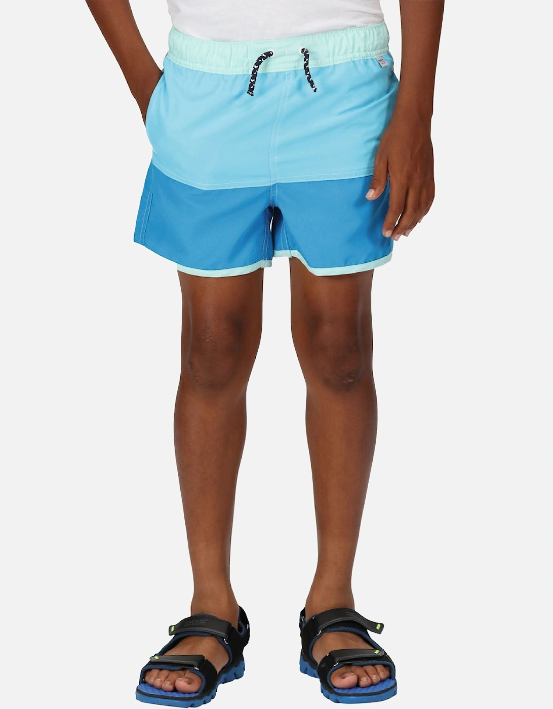 Kids Sergio Elasticated Swimming Shorts, 10 of 9