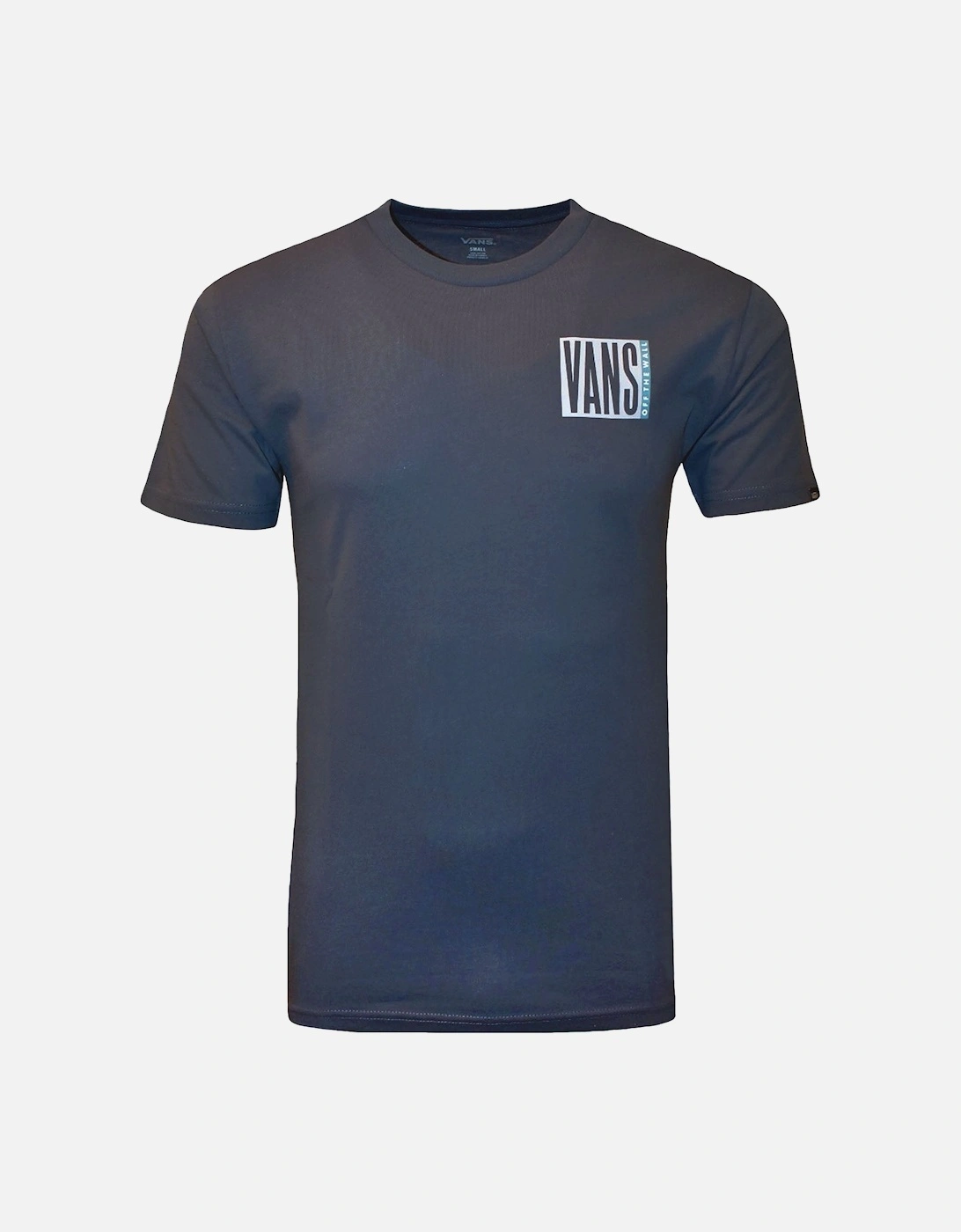 Mens Elevator Short Sleeve Coton T-Shirt - Indigo, 3 of 2