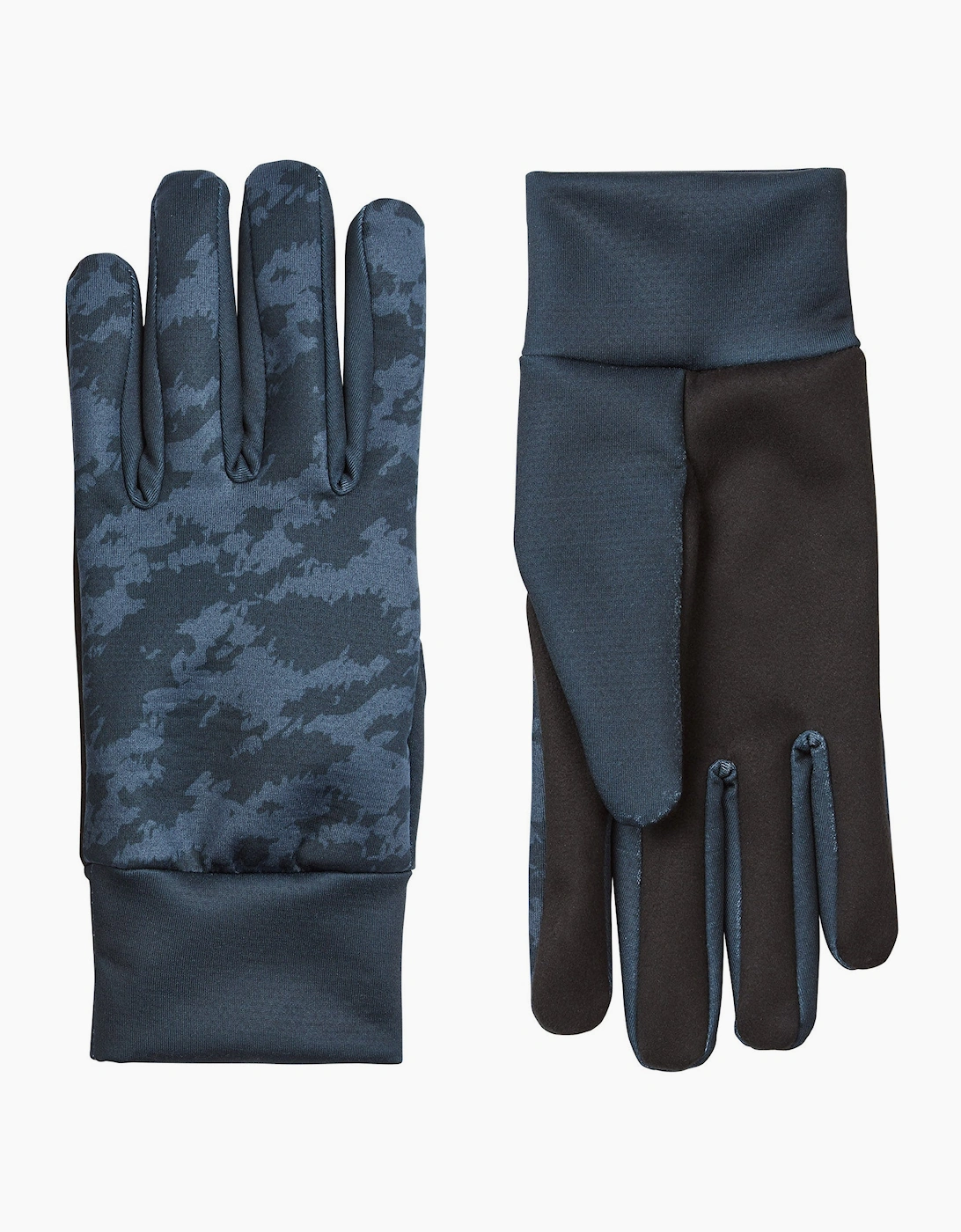 Sealskinz Men's Navy Unisex Ryston Water Repellent Print Nano Fleece Gloves  Xl