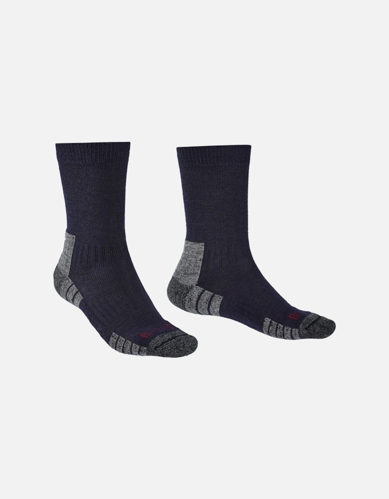 Mens Hike Lightweight Merino Performance Socks - Petrol/Navy