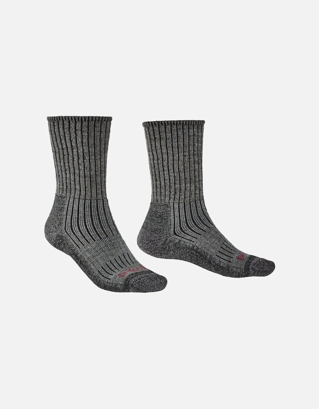 Mens Hike Midweight Merino Comfort Walking Socks, 2 of 1