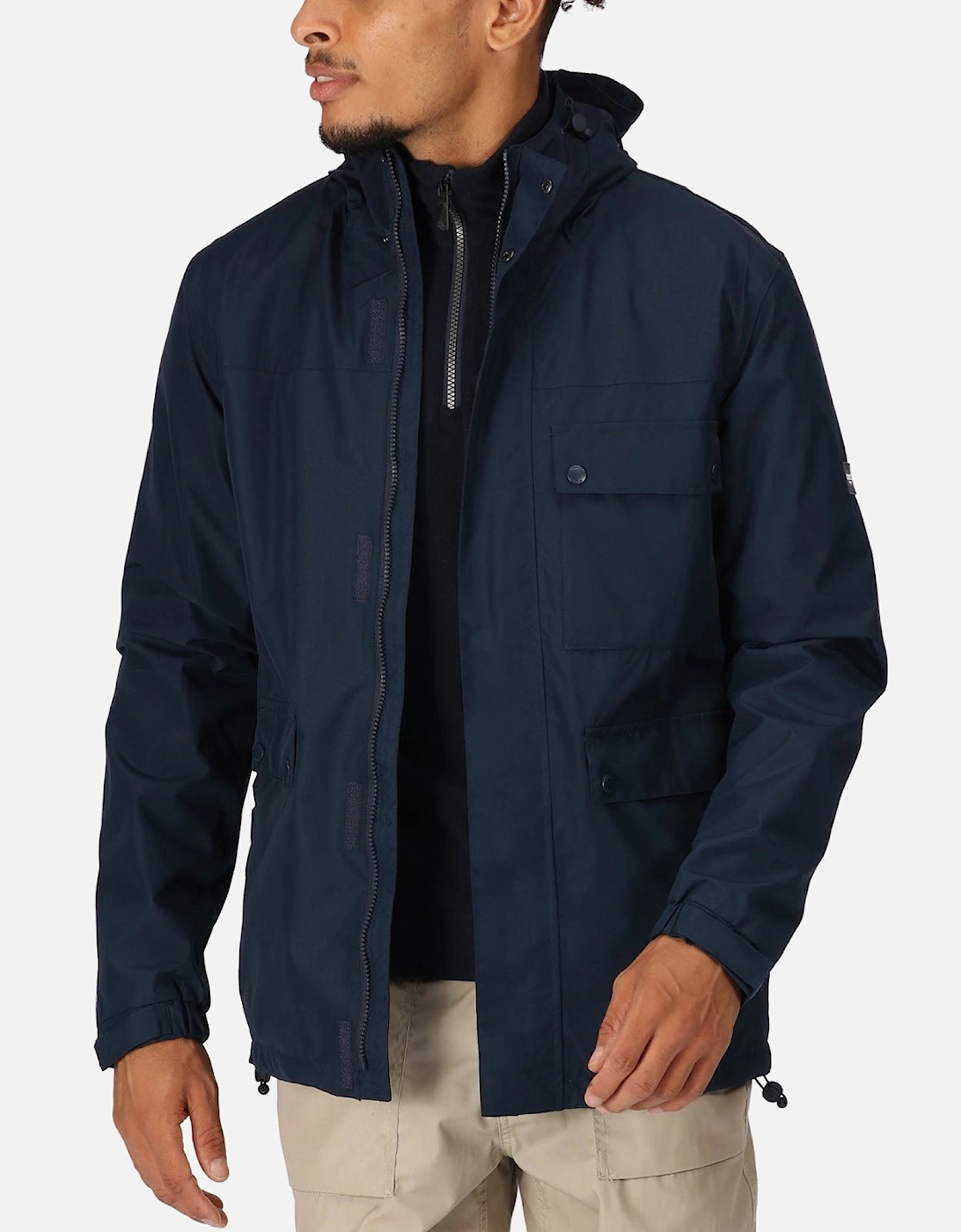 Mens Baymoor Waterproof Jacket - Navy, 2 of 1