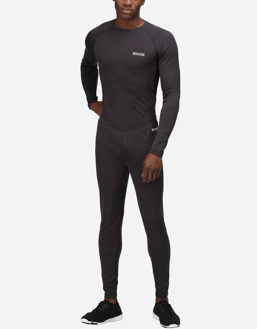 Mens Bamley Compression Baselayer Bottoms And Top Set - Ash, 5 of 4