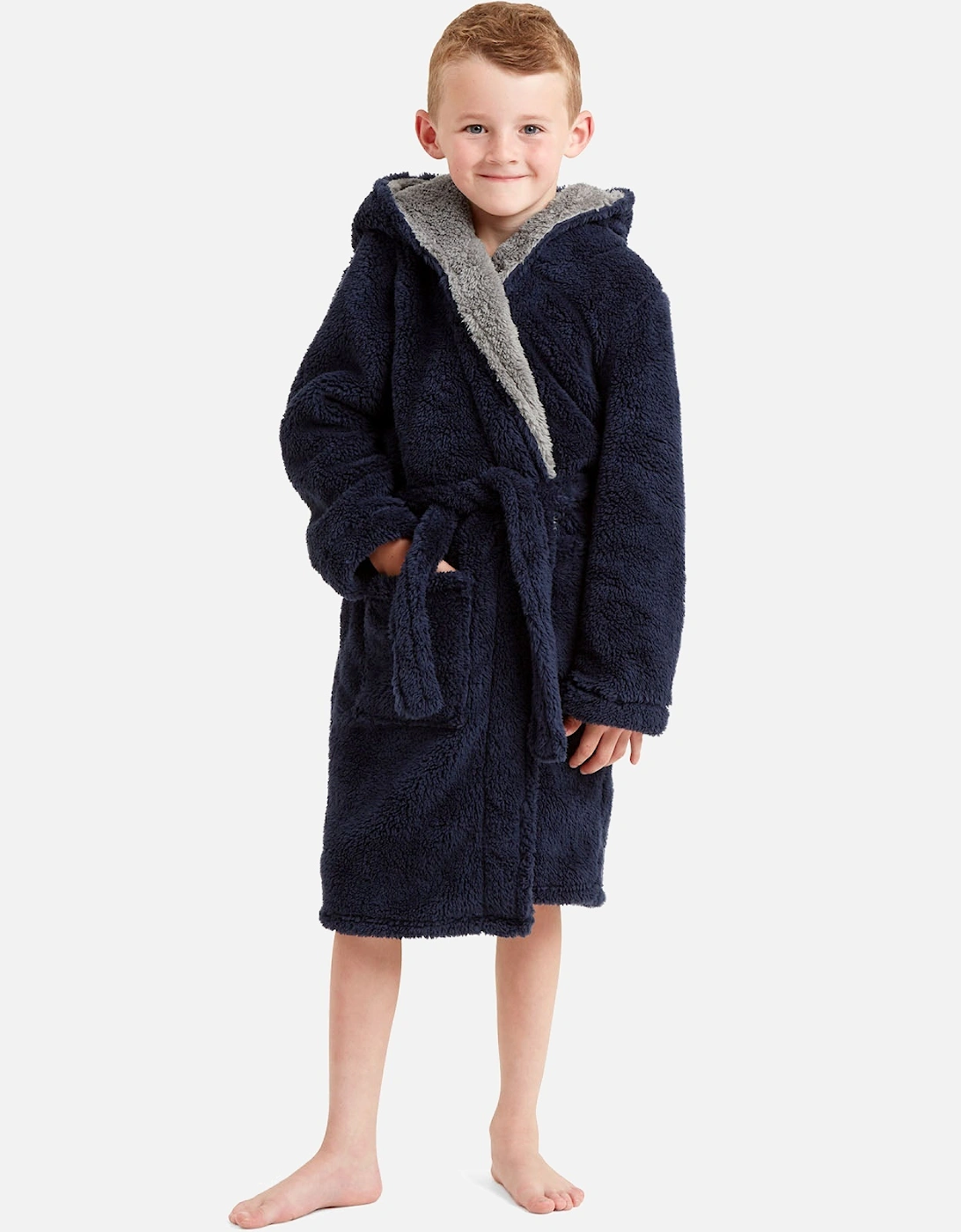 Kids Soft Fleece Hooded Dressing Gown 5-14 Years, 20 of 19