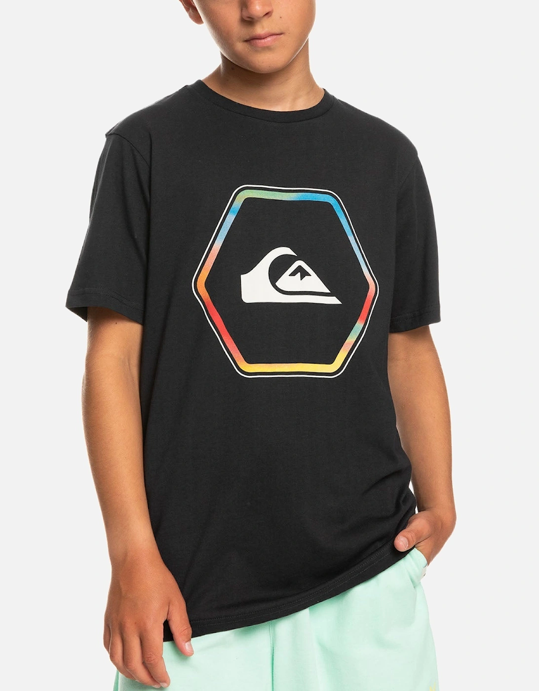 Kids In Shapes Crew Neck Cotton T-Shirt