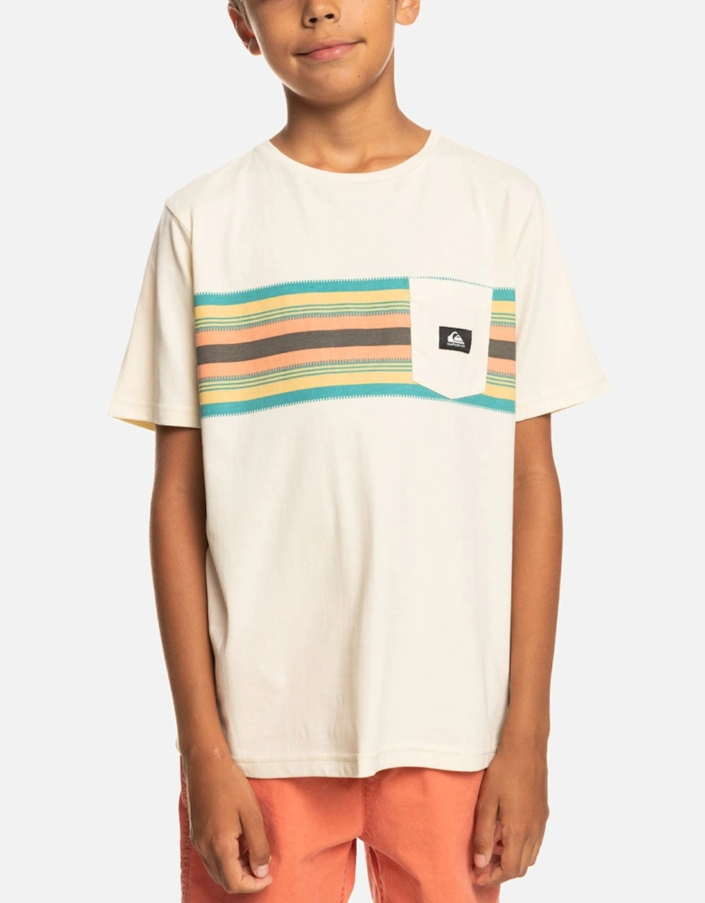 Kids Surfadelica Stripe Crew Neck T-Shirt