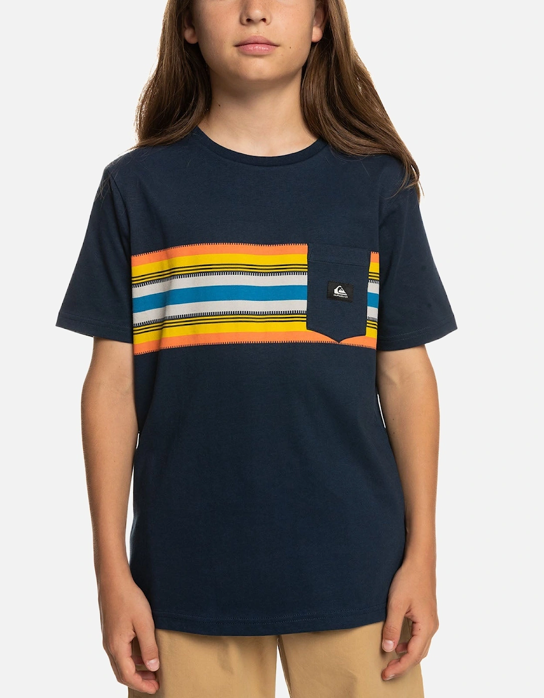 Kids Surfadelica Stripe Crew Neck T-Shirt