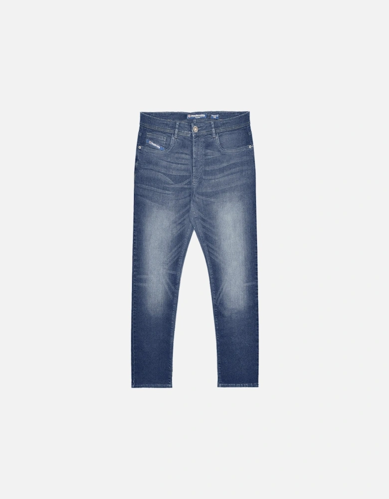 Mens Chester Straight Fit Denim Jeans - Tinted Blue