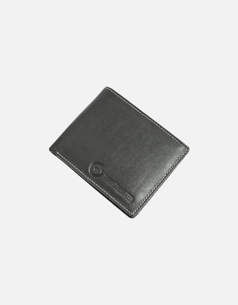 Mens Classic Leather RFID Blocking Wallet - Black