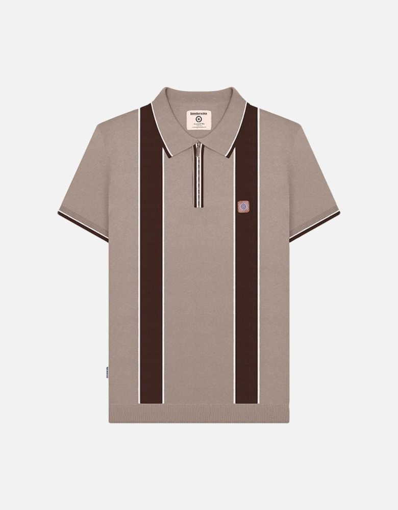 Mens Corsico 1/4 Zip Short Sleeve Polo Shirt