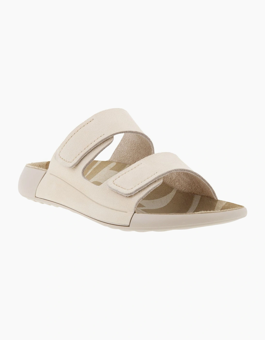 Ecco Women's Tan Cozmo Flat Leather Sandals - Size: 4.5 Uk 37Eu