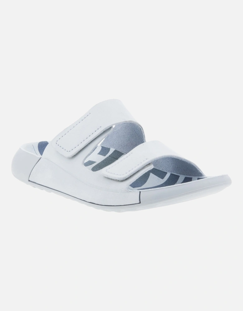 Womens Cozmo Flat Leather Sandals