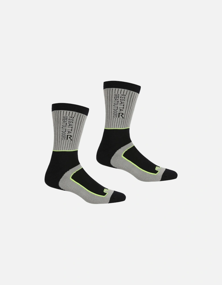 Mens Samaris 2 Season Two Pack Quickdrying Walking Socks - Steel