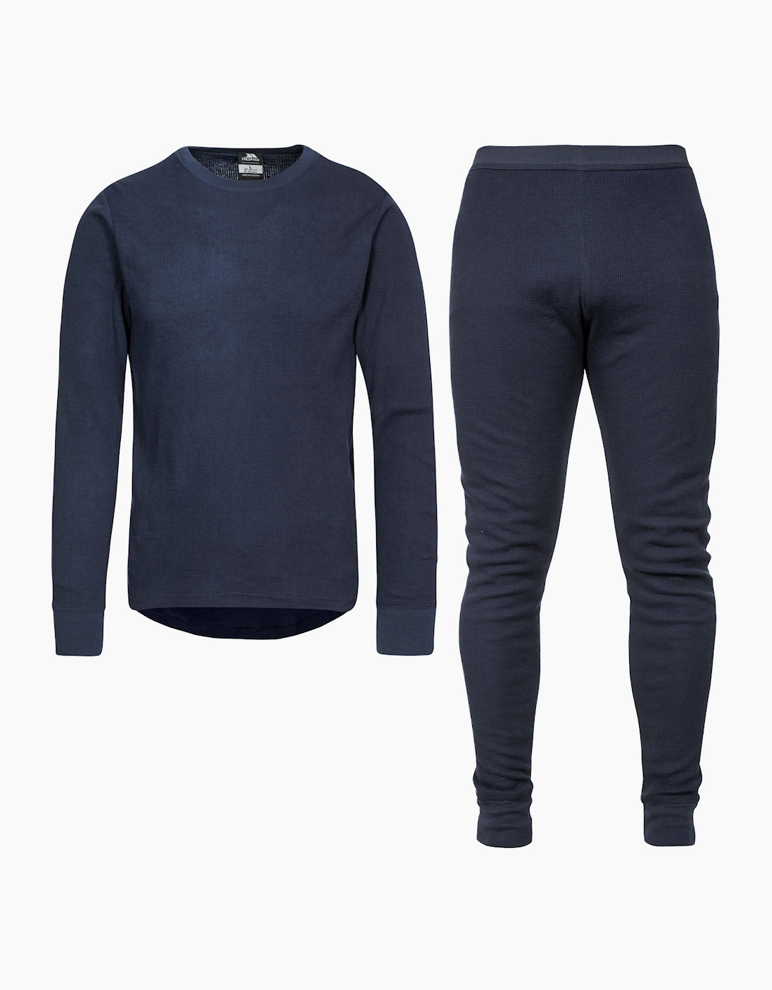 Trespass Men's Navy Adults Mystery Super Soft Top Bottoms Baselayer Set  Xl