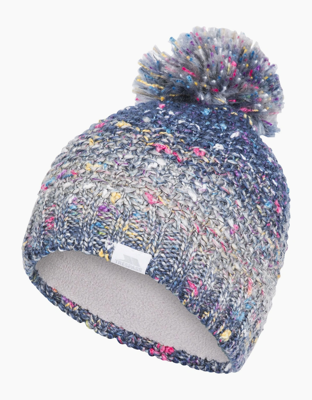Trespass Women's Blue Adults Zabella Knitted Bobble Hat - Size: One Size