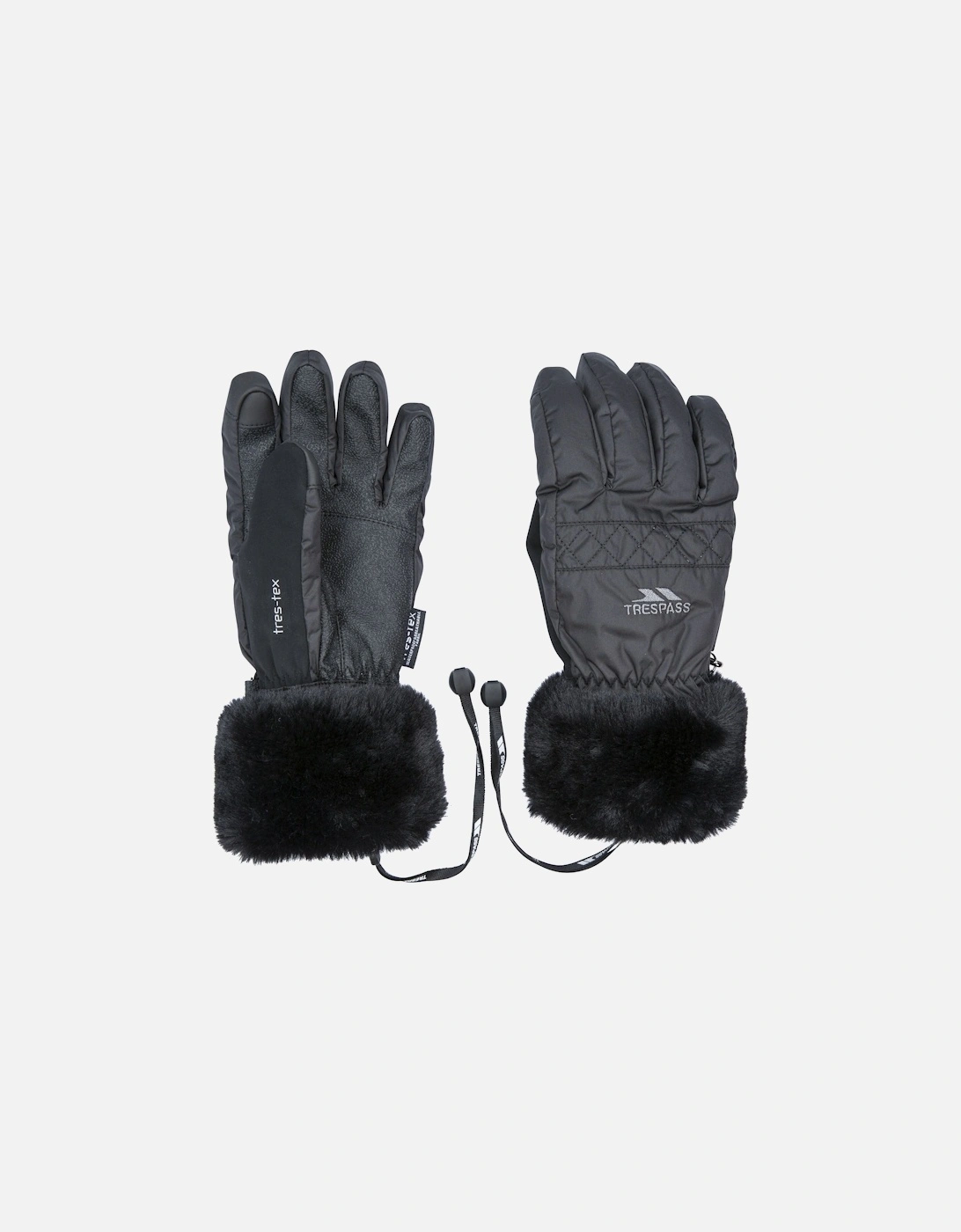 Adults Waterproof Faux Fur Gloves, 2 of 1