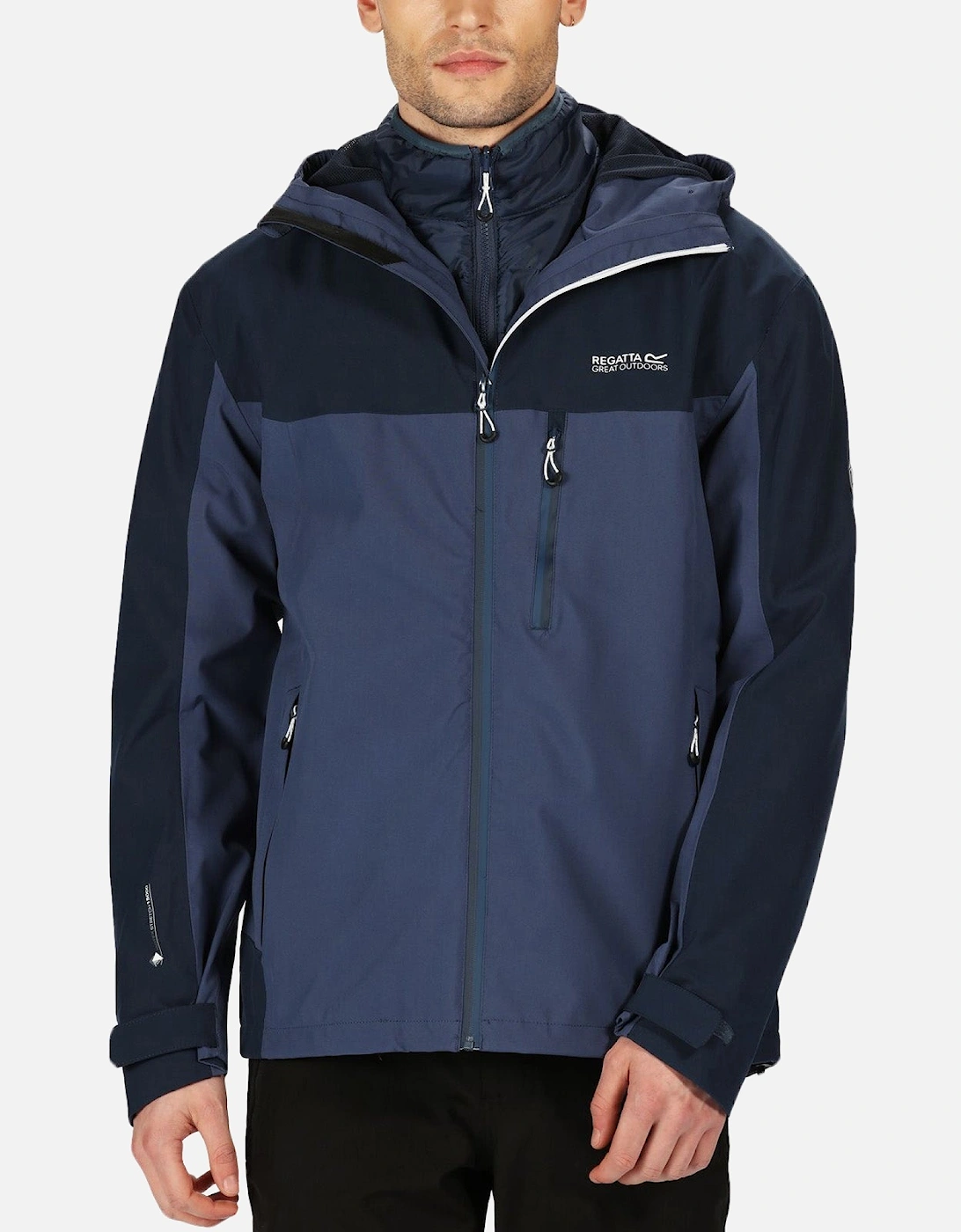 Mens Wentwood V 3 In 1 Waterproof Jacket - Nightfall, 5 of 4