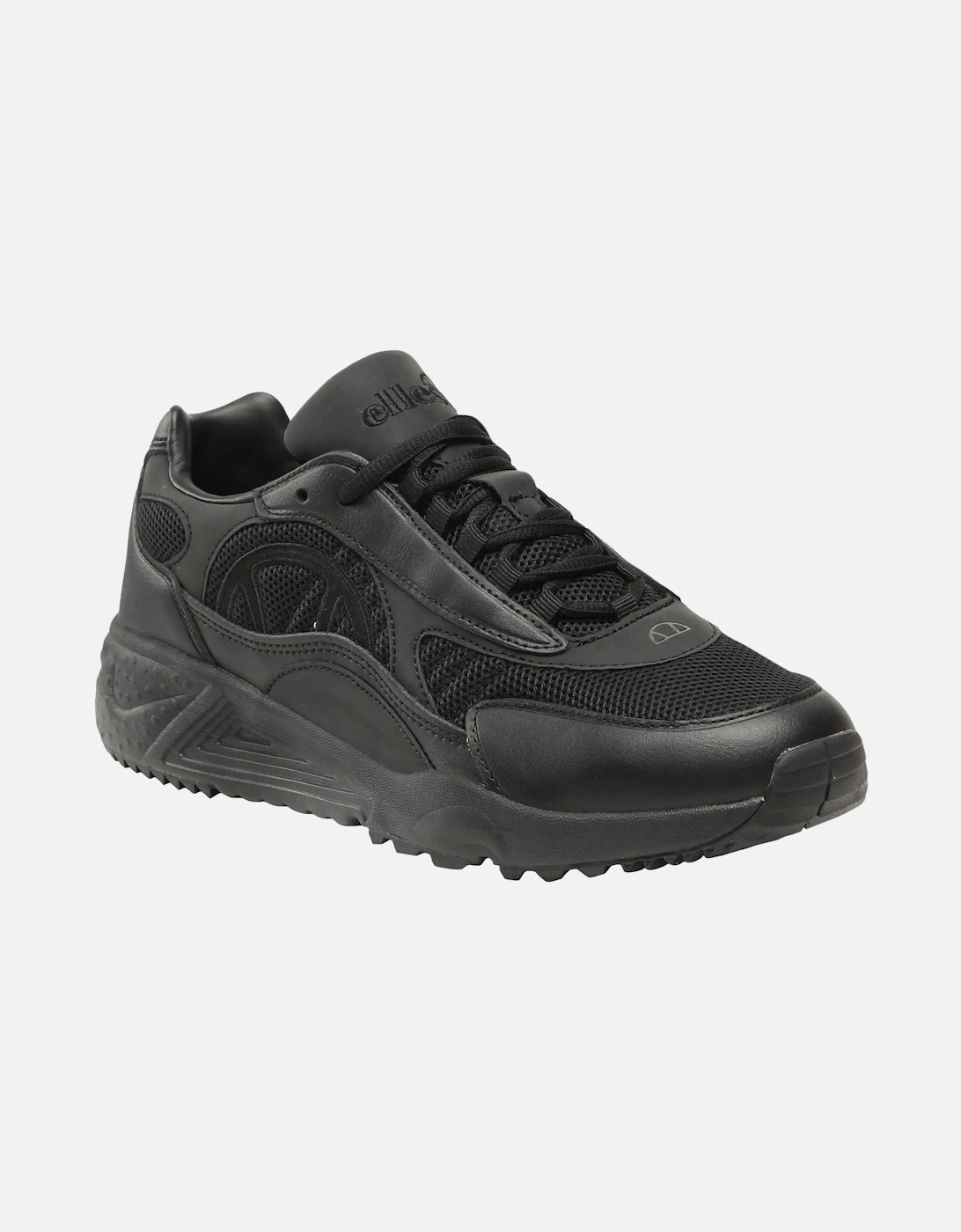 Mens Duraturo Casual Synthetic Leather Trainers - Black, 5 of 4