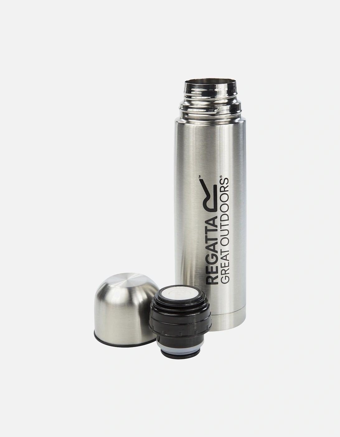 Outdoors 0.5 Litre Vacuum Camping Travel Mug Flask - Silver, 6 of 5