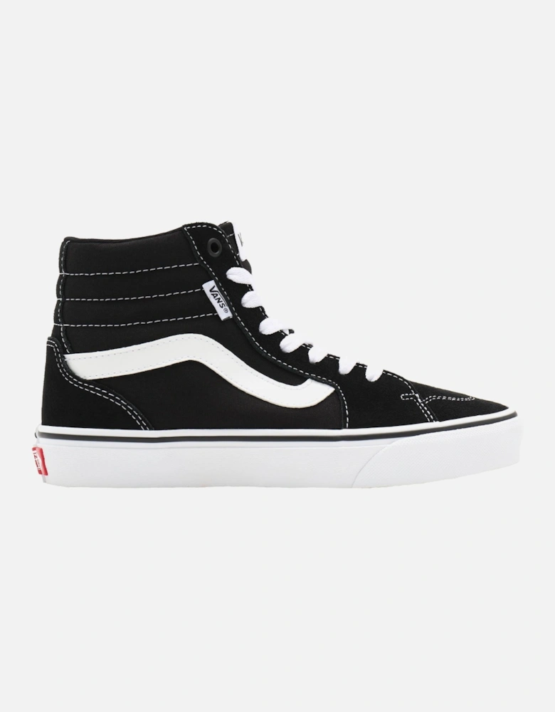 Womens Filmore Hi Suede Canvas Trainers - Black/White