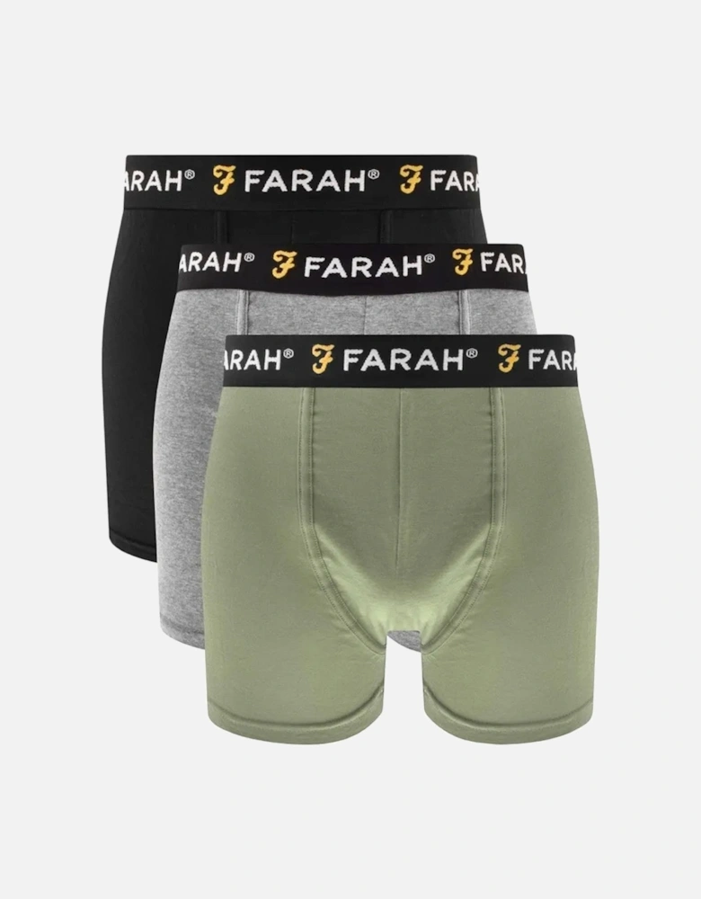 Mens Karlos 3 Pack Boxer Shorts - Assorted